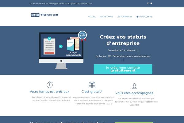 statutentreprise.com site used Comptepro-theme