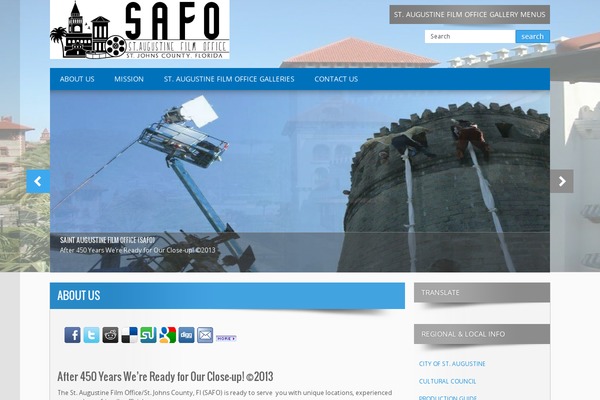 staugustinefilmoffice.com site used Safo-child