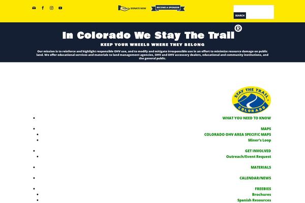 staythetrail.org site used Stay-the-trail-by-tlm