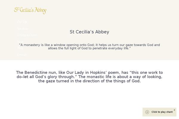 stceciliasabbey.org.uk site used Newsite