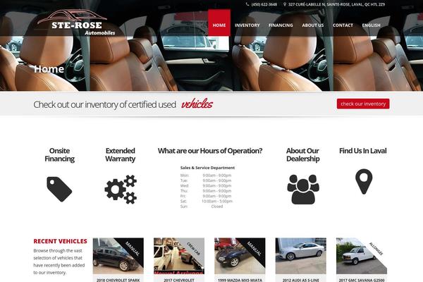 Automotive Car Dealership Business WordPress Theme theme site design template sample