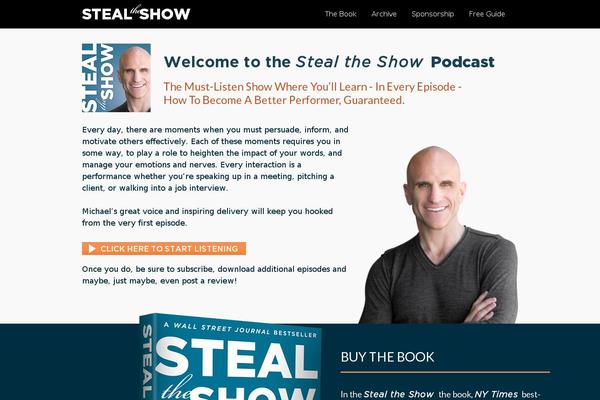 stealtheshow.com site used Customtheme-podcast