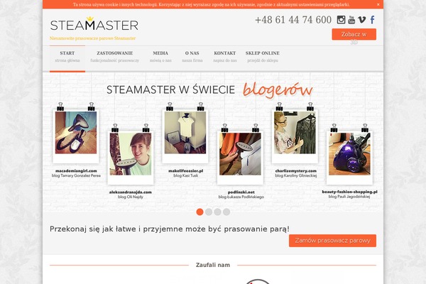 steamaster.pl site used Steamaster