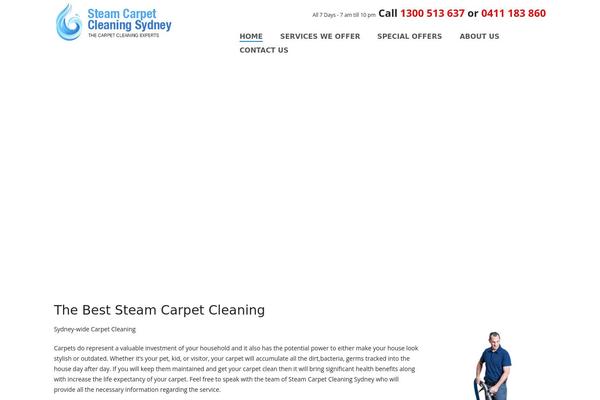steamcarpetcleaningsydney.com.au site used Startup-theme