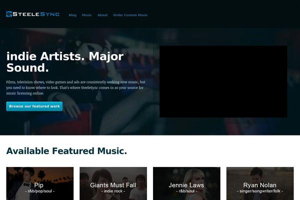 Sans theme site design template sample