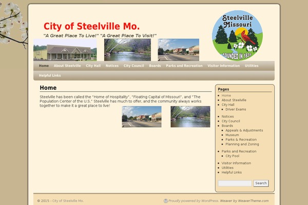 Weaver theme site design template sample