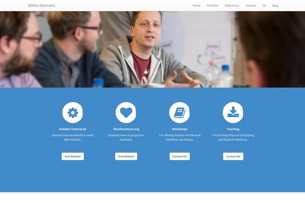 WordPress website example screenshot