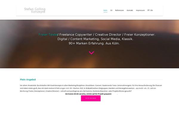 Dante theme site design template sample