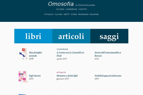 stefanobolognini.it site used Omosofia
