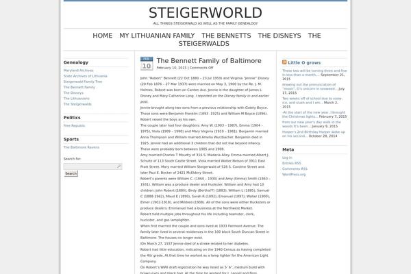 WordPress website example screenshot