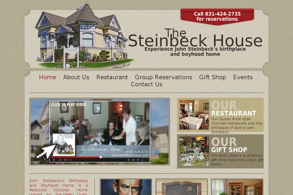 steinbeckhouse.com site used Steinbeck-house-theme