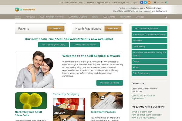stemcellrevolution.com site used Stem-cell-theme
