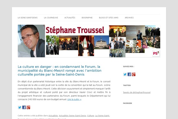 stephanetroussel.fr site used Stephanetroussel