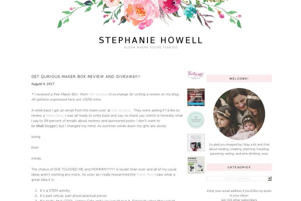 stephaniehowell.com site used Zoe-theme