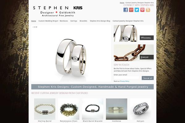 stephenkris.com site used The Jewelry Shop Dark