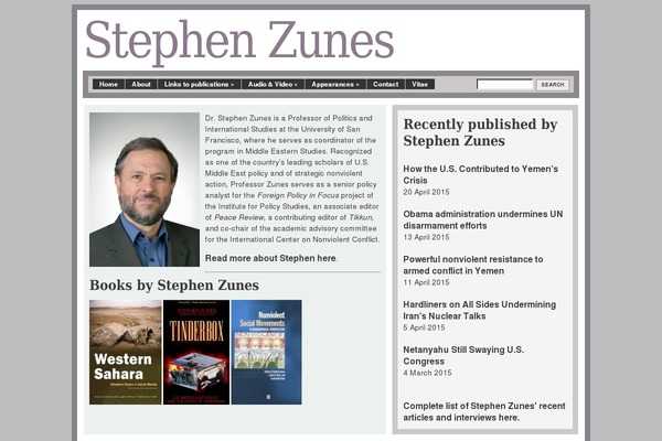 stephenzunes.org site used Foundation-lite