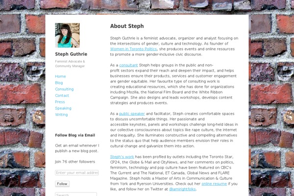 WordPress website example screenshot