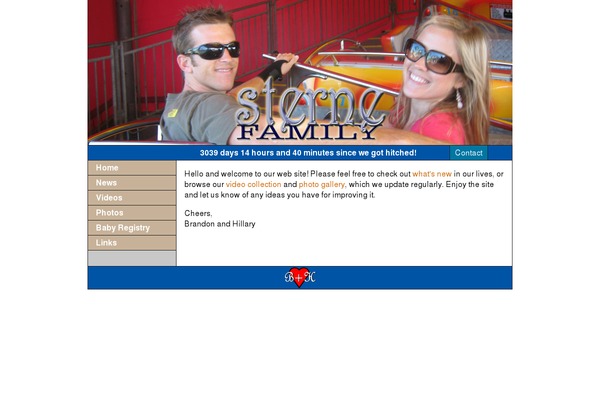 sternefamily.net site used Sternefamily-wp