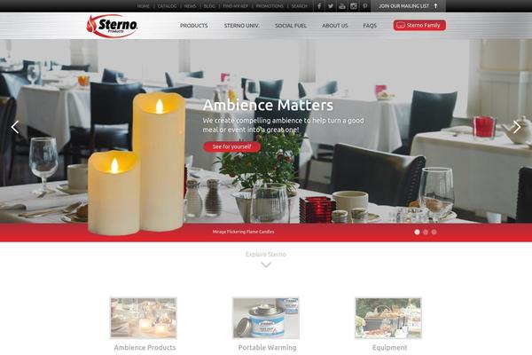 sternocandlelamp theme websites examples