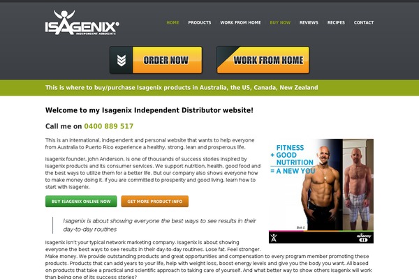 WordPress website example screenshot