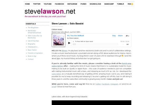 stevelawson.net site used Solobass-twenty-seventeenchild