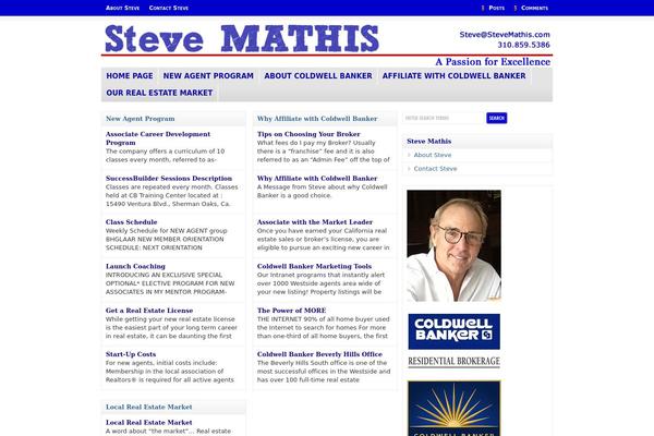 stevemathis.com site used Wp Clear321