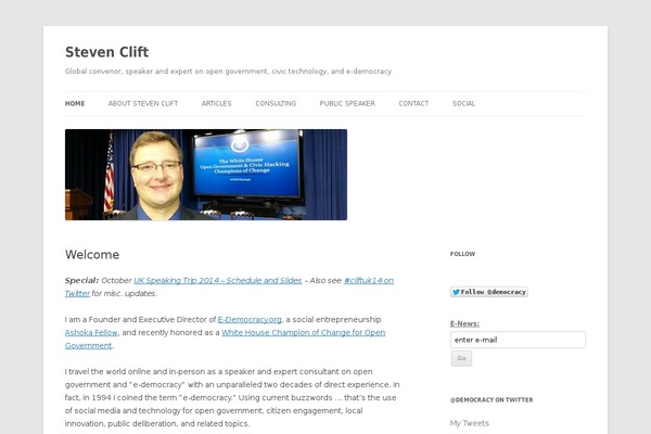 stevenclift.com site used Twenty Twelve