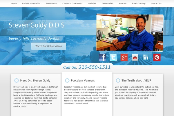 stevengoldydds.com site used Stevengoldyddc