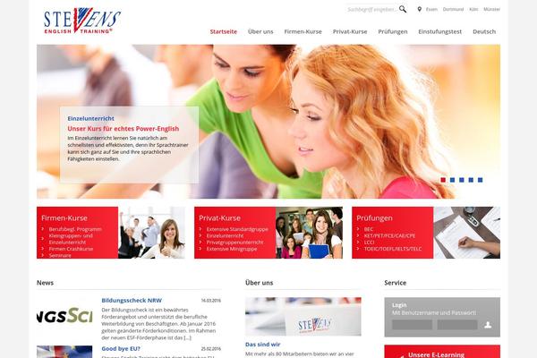 stevens-english.de site used Stevens-english