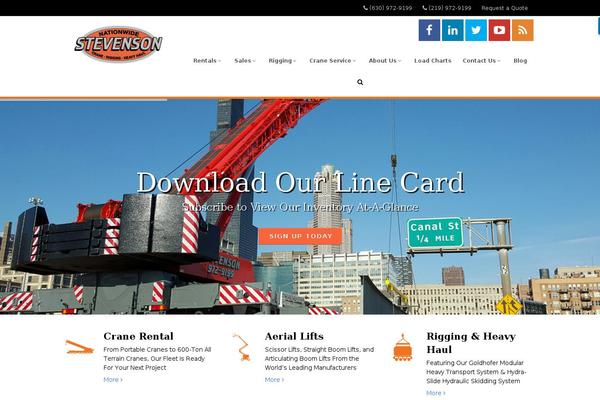 stevensoncrane.com site used Stevenson-crane-service