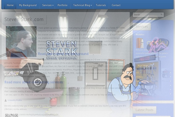 stevenstark.com site used Awesome-portfolio