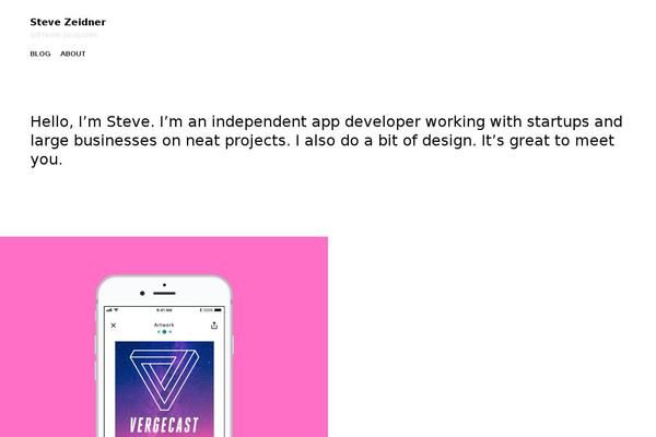 stevezeidner.com site used Stevezeidner