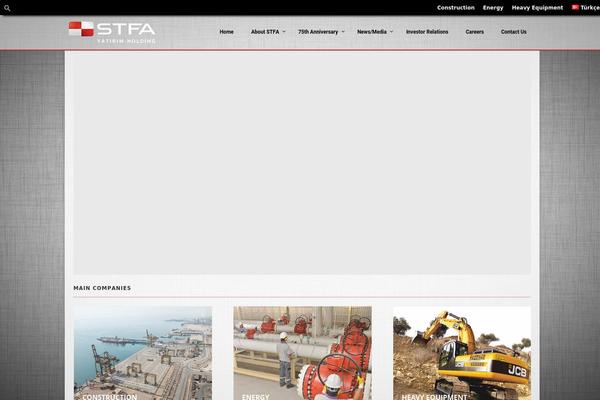 Construction theme site design template sample