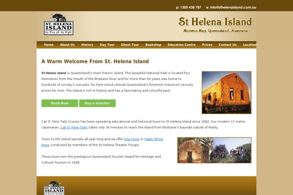 sthelenaisland.com.au site used Sthelenaisland
