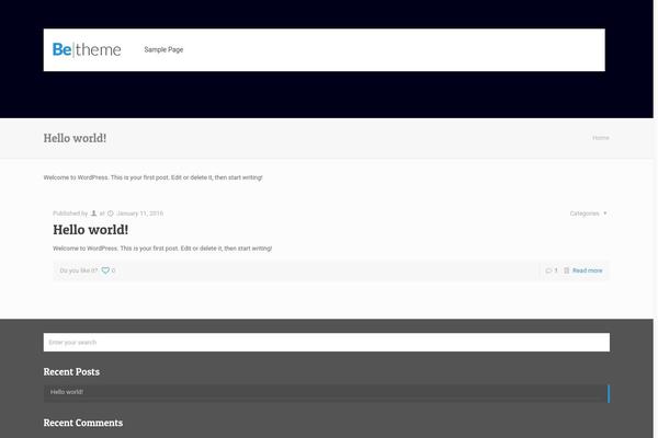 BeTheme theme site design template sample
