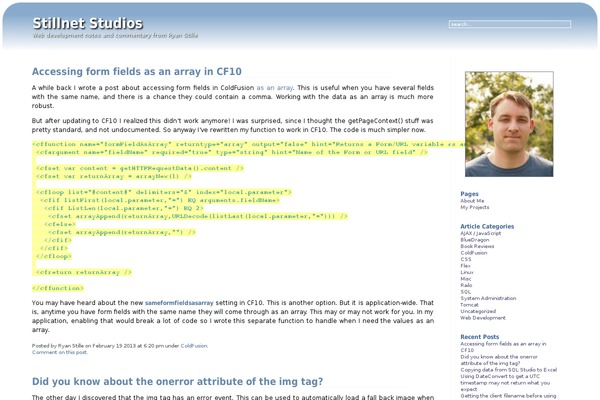 WordPress website example screenshot