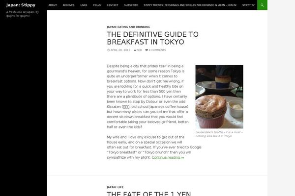 Twenty Fourteen theme site design template sample