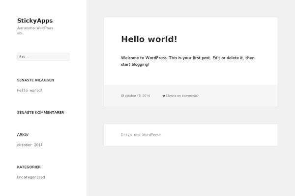 Twenty Fifteen theme site design template sample