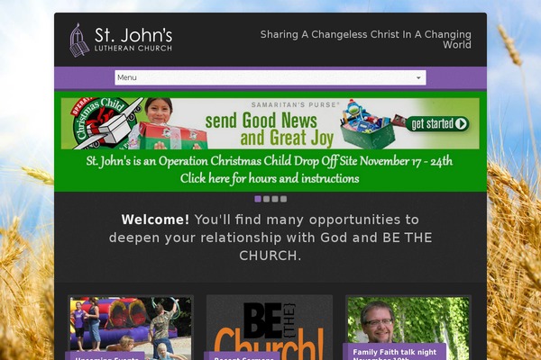 Church-emphasis theme site design template sample
