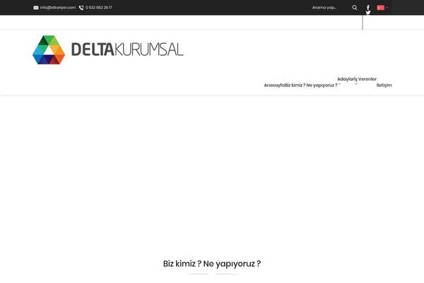 Delta theme site design template sample