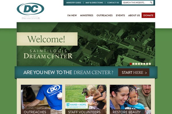 stldreamcenter.org site used Church-theme