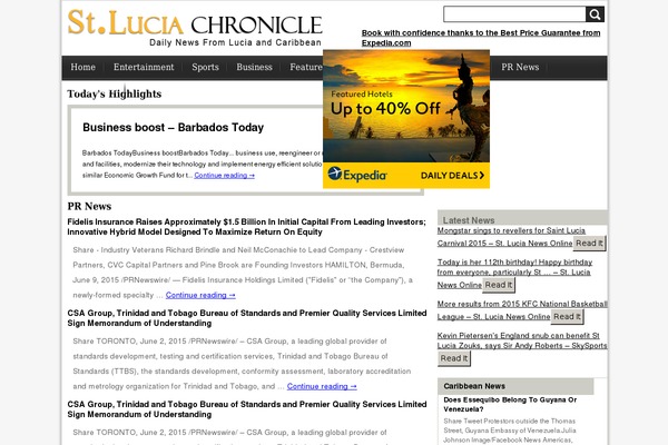 stluciachronicle.com site used Jarida