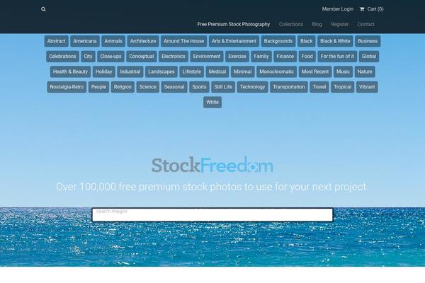 Stocky theme site design template sample