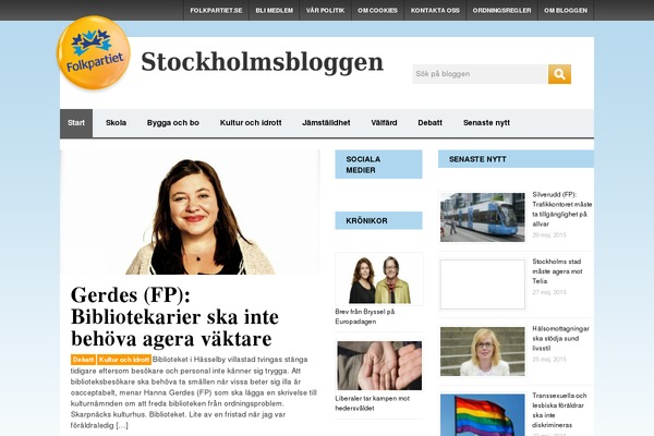 stockholmsbloggen.se site used Flash Blog