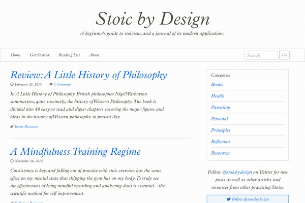 stoicism.ca site used Stoic