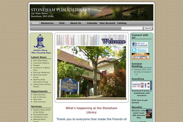 Site using Library-bookshelves plugin