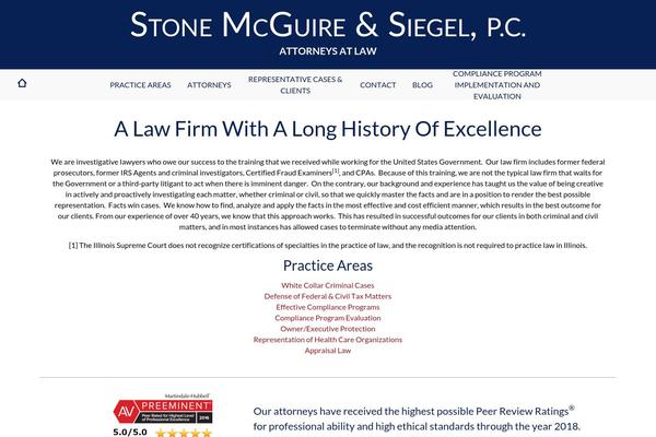 stonemcguire.com site used Jsingercustomtheme