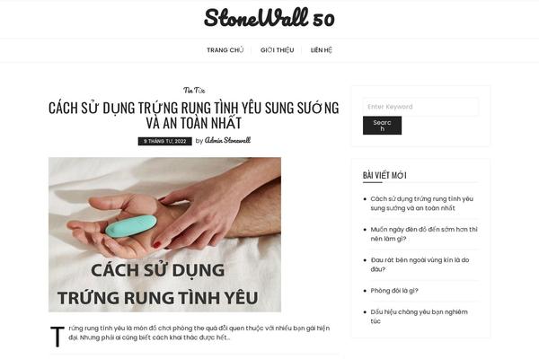 stonewall50.org site used Glaze Blog Lite