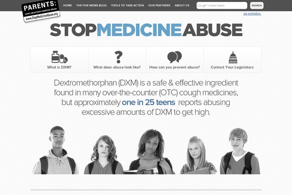 stopmedicineabuse.org site used Sma-theme