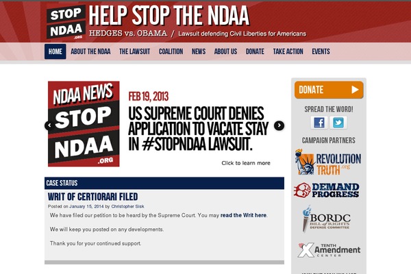 stopndaa.org site used Stopndaa